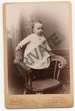 Cabinet Photo - Dare Devil Baby - Standing In Chair - St Johnsbury, Vermont picture