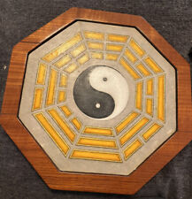 Handmade Taoist Bagua Wooden Yin Yang Signed picture
