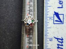 Vintage 10k White Gold Eastern Star Masonic Ring Marked/Tested+ Needs Repaired picture