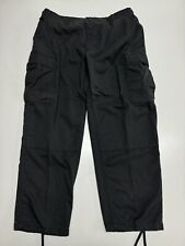 US Military Issue Black Cargo Pants Size Large Regular Rothco Made in the USA picture