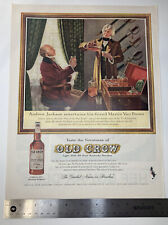 VINTAGE Print Ad Old Crow Bourbon Whiskey ~ Chef Boyardee Ravioli 10x13” picture