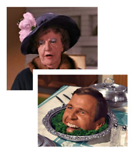 2 BEWITCHED Fridge MAGNETS Gift Set Aunt Clara Uncle Arthur 1960's Witch TV Show picture
