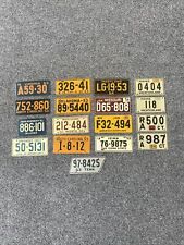 Lot of 17 Vintage 1953 1954 Wheaties General Mills  Mini License Plates picture