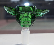 14MM Green Thick Quality Glass Yoda Water Bong Head Piece Bowl Holder picture