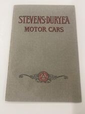 1908-1909 Stevens Duryea Motor Cars Sales Brochure Book picture