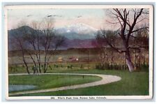 1907 Pikes Peak from Palmer Lake Mountain Denver Colorado CO Vintage Postcard picture