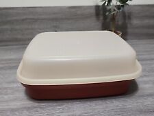 Vintage Tupperware Season Serve 1294-4 MARINADE CONTAINER w/lid 1295-6, Paprika  picture