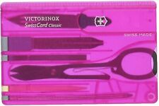 Victorinox Swiss Army SwissCard Classic Pink Translucent - Model 54930 picture