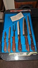 VINTAGE REGENT SWORDS  CUTLERY STAINLESS SET IN ORIGINAL BOX SET OF 6 PC. picture