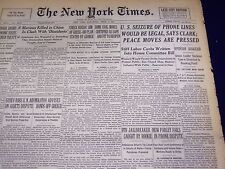 1947 APRIL 5 NEW YORK TIMES - SEIZURE OF PHONES LEGAL - NT 3256 picture