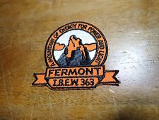 ELECTRIC UTILITIES FERMONT TREW 363 WIND TURBINES ELECTRIC POWER PATCH  BX F #6 picture