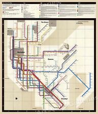 NYC Subway Map 1972 - MTA Historic Map - 16x20 picture