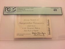 1953 President Dwight Eisenhower Inauguration President's Platform Ticket PCGS picture