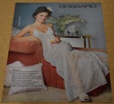 1981 Print Ad Gossard Sexy romantic long gown bikini lace style fashion lady art picture