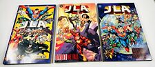 DC Comics JLA - Strength in Numbers, Divided We Fall, World War III - MINT COND picture