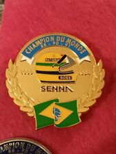 Ayrton Senna Formula One World Champion F1 Pin's Gold  picture