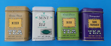Lot of 4 Vtg John Wagner & Sons Tea Tins 3/4 oz; Empty MINT IRISH MIXED MANDARIN picture