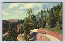 Santa Fe NM-New Mexico, Pecos River Drive Scenic View, Vintage Souvenir Postcard picture