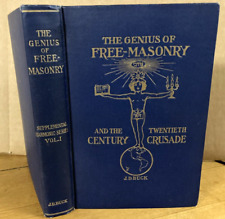 THE GENIUS of FREE-MASONRY & TWENTIETH CENTURY CRUSADE-J.D.BUCK-SIGNED-1907 picture