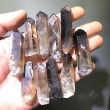 10 pcs Lot Smokey Morion Quartz Earth Mined Mineral Specimen Crystal Points picture
