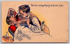 Comic Pun~Here's Something to Look Into~Dentist Peers Down Man's Throat~1908 picture