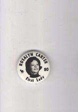 1980 ROSALYN Jimmy CARTER pin FIRST LADY Campaign DONKEY button #2 pinback picture