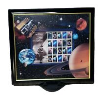 VTG 2000 Stamps Framed Edwin Powell Hubble Telescope Space Shots Poster picture