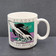 1988 Vintage Alaska Coffee Mug Killer Whale picture