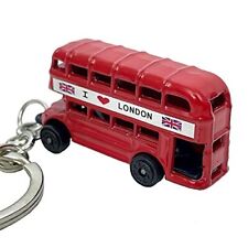 Red London Double Decker Bus Die Cast Metal Key Chain, Key Ring or Key Fob picture