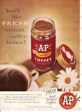 1957 A&P Instant Coffee Vintage Magazine Ad picture