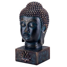 MyGift Spiritual Buddha Head Bust Zen Meditation Statue with Lotus Sculpted Base picture