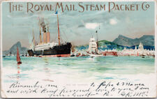 Royal Mail Steam Packet Co Rio De Janeiro Ship c1906 Charles Dixon Postcard F60 picture