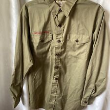 Boy Scouts Of American 1970s Long Sleeve Shirt Neck 15.5 picture