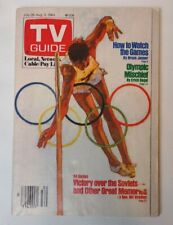 TV Guide - SUMMER OLYMPICS Jul 28-Aug 3, 1984  article by Bruce Jenner NO LABEL picture