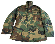 Navy SEAL M-65 Field Jacket Coat Cold Weather Woodland Camo & Liner Small Short picture