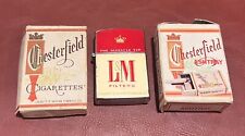 VINTAGE CHESTERFIELD CIGARETTES LIGHTER and ASHTRAY IN BOX W/ L&M Lighter picture