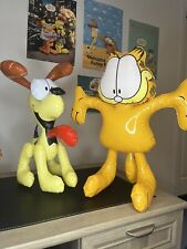 Vintage Inflatable Characters Odie & Garfield 2002 RI Novelty Paws 20” Lot Of 2 picture
