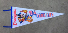 Vintage 1984  Disneyland Grad Nite Pennant Flag Banner- good condition picture