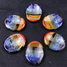 7Chakra Worry Stone for Anxiety Healing Crystal Thumb Worry Stones Pocket Palm picture