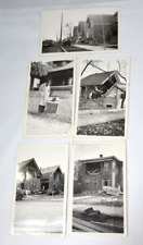 Wrecked Homes Helena Earthquake Photo Lot of 5 1935 MT Belongings on Street Vtg picture
