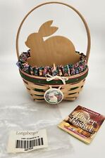 Longaberger 1999 Lg Unstained Easter Basket+Liner+Prot.+Tie On+Divider 13TH ED. picture