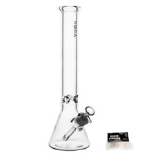 16in Glass Bong 6mm Thick Heavy Glass Pipe Classic Clear Water Hookah 14mm Bowl picture