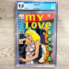 Rare MY LOVE #12 CGC Comic Book Graded 9.0 White Pages Marvel Comics 1971 picture