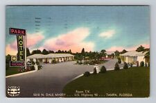 Tampa FL-Florida, Park Motel, Advertisment, Vintage c1958 Postcard picture