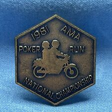 1981 NATIONAL CHAMPIONSHIP AMA POKER RUN  PIN picture