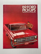 Original 1969 Ford Pickup Trucks Full F-Series *Sales Brochure* (10 Color Pages) picture