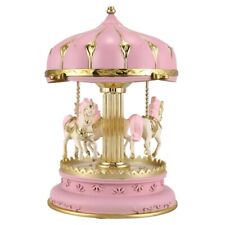 Vintage Horse Carousel Music Box Toy Creative Craft Birthday Holiday Gifts picture