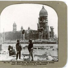 SAN FRANCISCO EARTHQUAKE, City Hall From McAllister St--Stereoview L88 picture