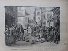 1880 1893 Theatre Comedie French Thermidore Grissel 8 Newspapers Antique picture