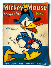 1937 Mickey Mouse Magazine Walt Disney Donald Duck Vol 2 No 10 picture